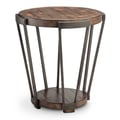 Wood Round End Table KD