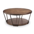 Wood Round Cocktail Table (w/ Casters) KD