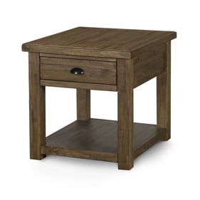 Magnussen Home Stratton Warm Nutmeg Rectangular End Table