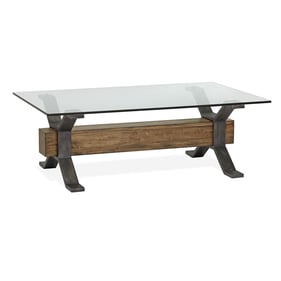 Magnussen Home Sawyer Toasted Nutmeg Rectangular Cocktail Table