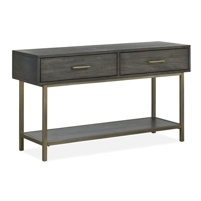 Magnussen Home Fulton Smoke Anthracite Rectangular Sofa Table MG-T4574-73