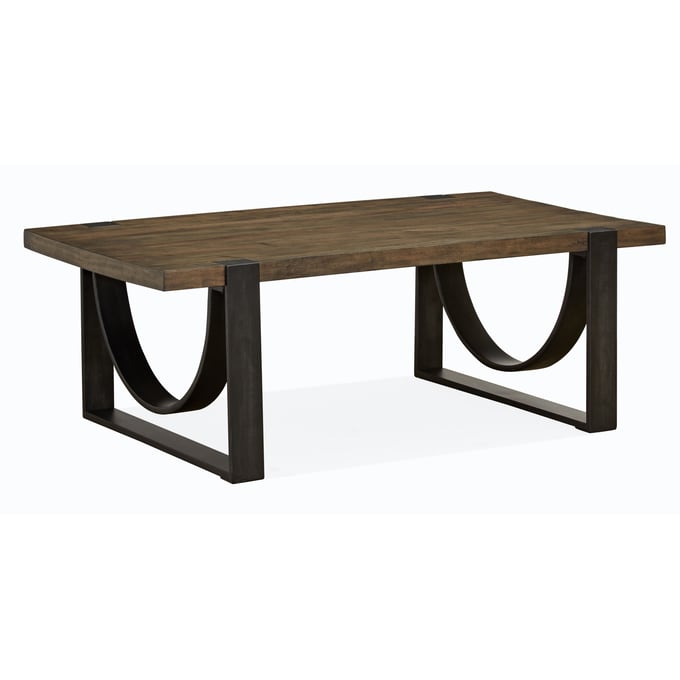 Magnussen Home Bowden Rustic Honey Rectangular Cocktail Table MG-T4635-43