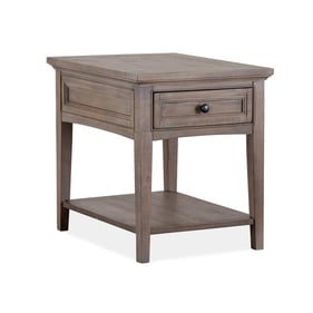 Magnussen Home Paxton Place Dovetail Grey Rectangular End Table