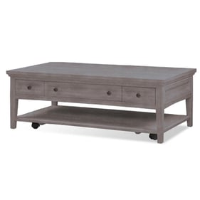 Magnussen Home Paxton Place Dovetail Grey Rectangular Cocktail Table