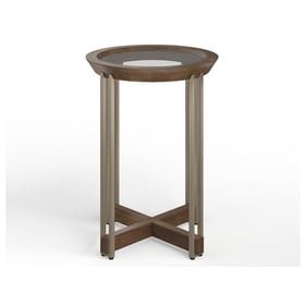 Magnussen Home Elora Metal Round Accent Table