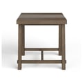 Wood Rectangular End Table KD