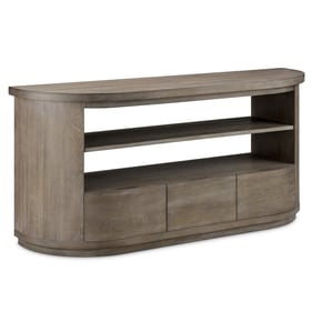 Magnussen Home Bosley Light Brown Wood Demilune Sofa Table