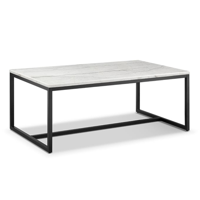 Magnussen Home Torin White Matte Black Cocktail Table MG-T5759-43