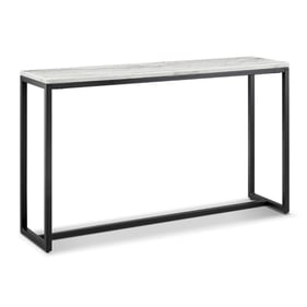 Magnussen Home Torin White Matte Black Sofa Table