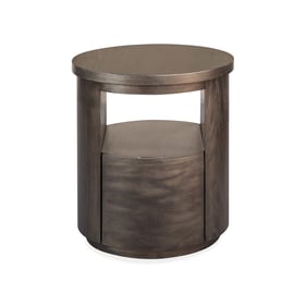 Magnussen Home Bosley Coffee Bean Wood Round End Table