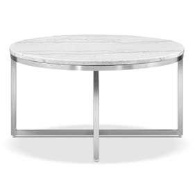 Magnussen Home Esme White Round Cocktail Table