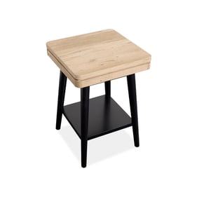 Magnussen Home Fletcher Driftwood Square Accent Table