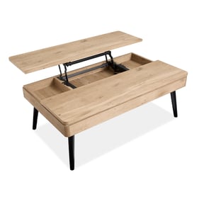 Magnussen Home Fletcher Driftwood 3pc Storage Coffee Table Set