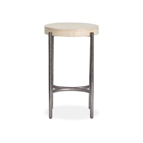 Magnussen Home Jennings Weathered Grey Round Accent Table