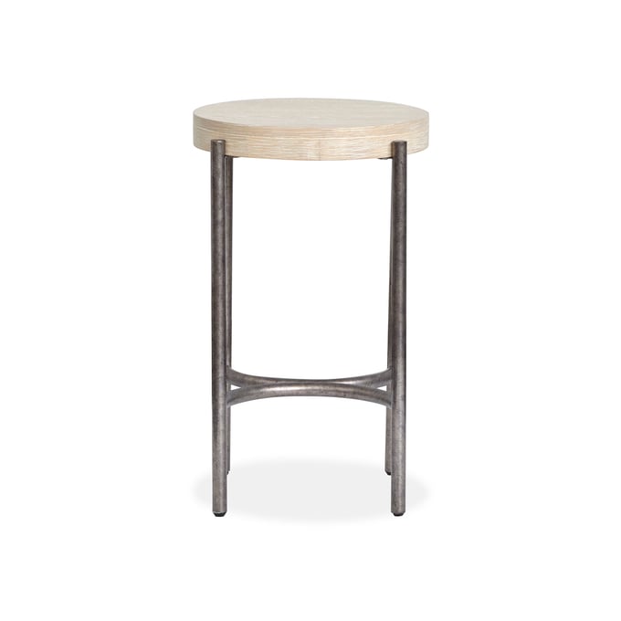 Magnussen Home Jennings Weathered Grey Round Accent Table MG-T5927-35