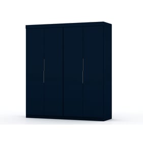 2 Manhattan Comfort Mulberry 2.0 Midnight Blue Sectional Wardrobe Closets