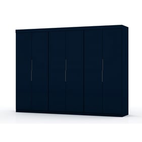 3 Manhattan Comfort Mulberry 2.0 Midnight Blue Sectional Wardrobe Closets