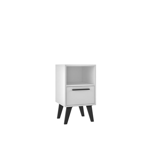 Manhattan Comfort Amsterdam White Night Stand 1.0 MHC-146AMC205