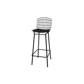 Manhattan Comfort Madeline Black 41.73 Inch Bar Stool