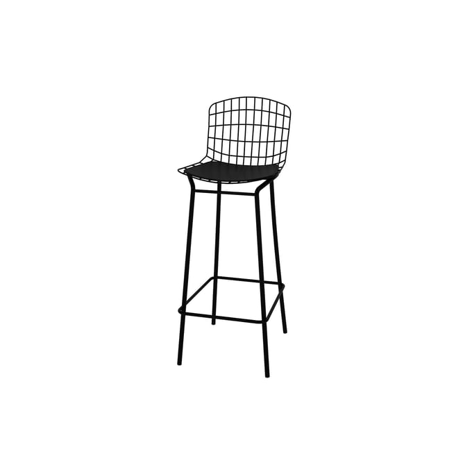 Manhattan Comfort Madeline Black 41.73 Inch Bar Stool MHC-198AMC3