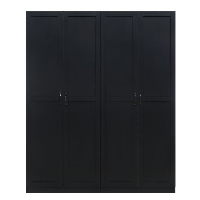 2 Manhattan Comfort Hopkins Black Storage Closets 3.0 MHC-2-3GLF-BK