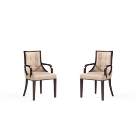 2 Manhattan Comfort Fifth Avenue Tan Dining Armchair