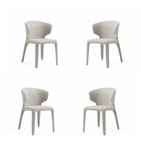 4 Manhattan Comfort Conrad Wheat Dining Chairs