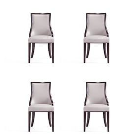 4 Manhattan Comfort Grand Light Grey Dining Chairs