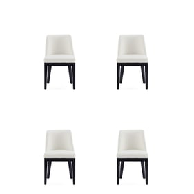 4 Manhattan Comfort Gansevoort Cream Dining Chairs