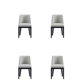 4 Manhattan Comfort Gansevoort Stone Grey Dining Chairs