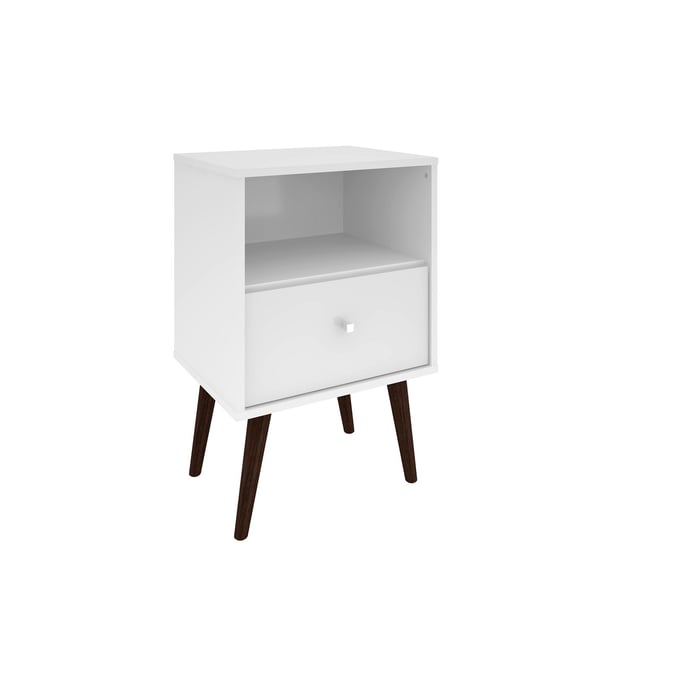 Manhattan Comfort Liberty White Night Stand 1.0 MHC-203AMC6