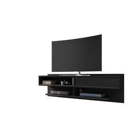 Manhattan Comfort Astor Black 70.86 Inch Floating Entertainment Center 1.0