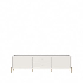 Manhattan Comfort Jasper Off White 86.69 Inch TV Stand