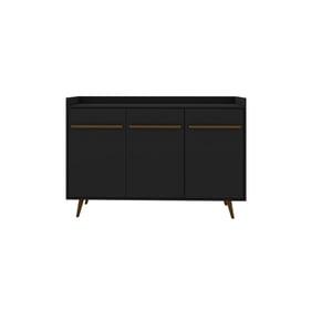 Manhattan Comfort Bradley Black 53.54 Inch Buffet Stand