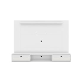 Manhattan Comfort Liberty White 70.86 Inch Floating Wall Entertainment Cent...