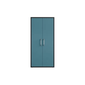 Manhattan Comfort Eiffel Blue 73.43 Inch Garage Cabinet