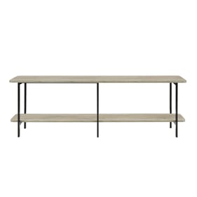 Manhattan Comfort Celine Rustic Grey Side Table Console