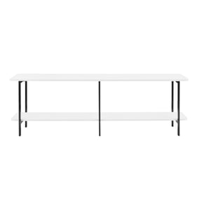 Manhattan Comfort Celine White Side Table Console