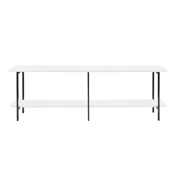 Manhattan Comfort Celine White Side Table Console MHC-25555-WH