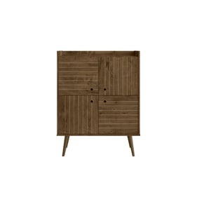 Manhattan Comfort Bogart Rustic Brown 45.5 Inch Accent Cabinet