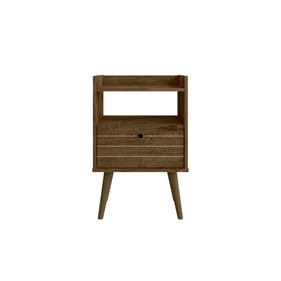 Manhattan Comfort Bogart Rustic Brown Nightstand