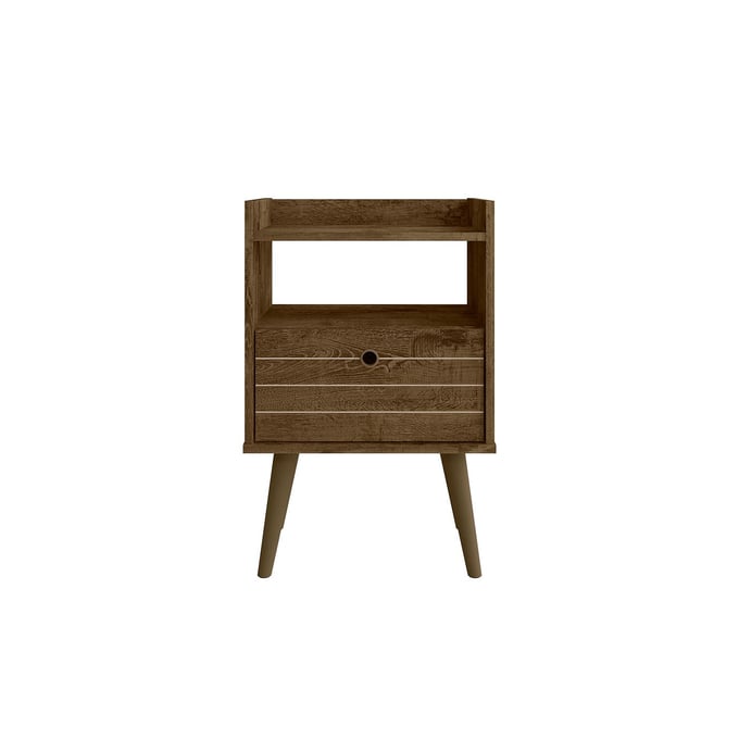 Manhattan Comfort Bogart Rustic Brown Nightstand MHC-256BMC9