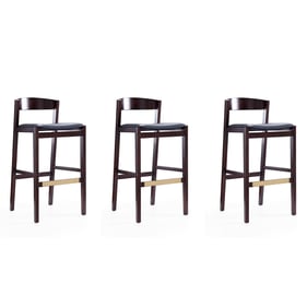 3 Manhattan Comfort Klismos Black 40.75 Inch Bar Stools