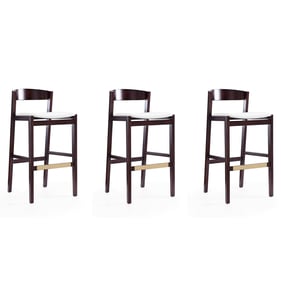 3 Manhattan Comfort Klismos Ivory 40.75 Inch Bar Stools