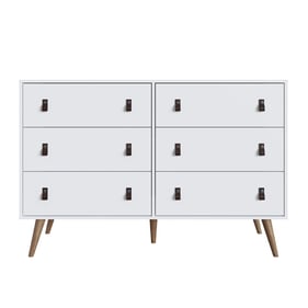 Manhattan Comfort Amber White Double Dresser