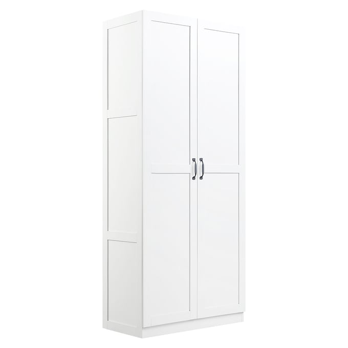 Manhattan Comfort Hopkins White Storage Closet 3.0 MHC-3GLF-WH