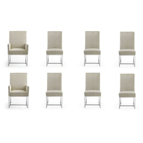 Manhattan Comfort Element Champagne 8pc Dining Chair Set