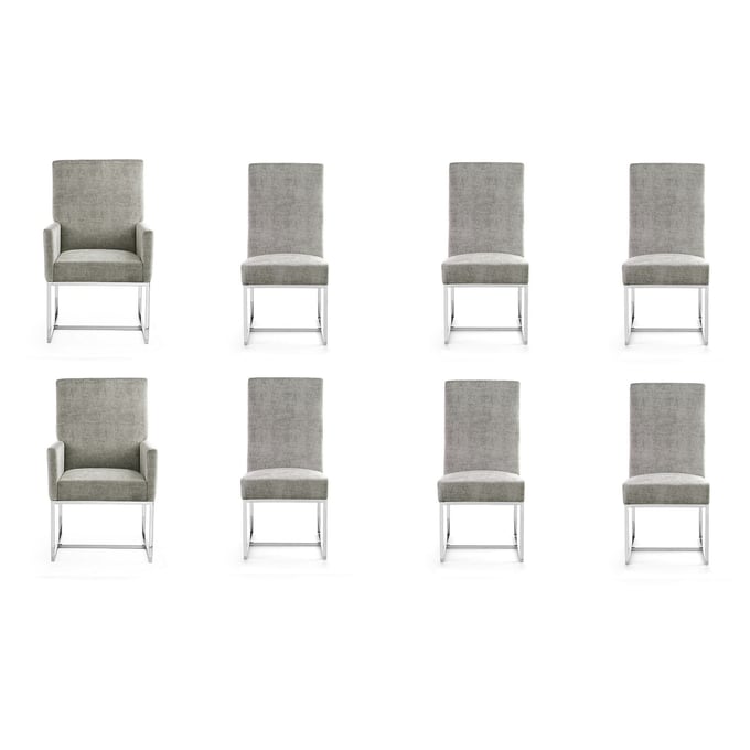 Manhattan Comfort Element Steel 8pc Dining Chair Set MHC-6-DC2930-ST