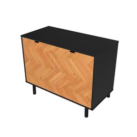 Manhattan Comfort Liam Black Accent Cabinet