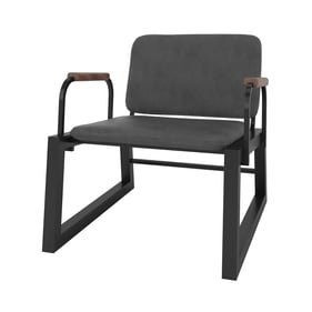 Manhattan Comfort Whythe Black Accent Chair 1.0